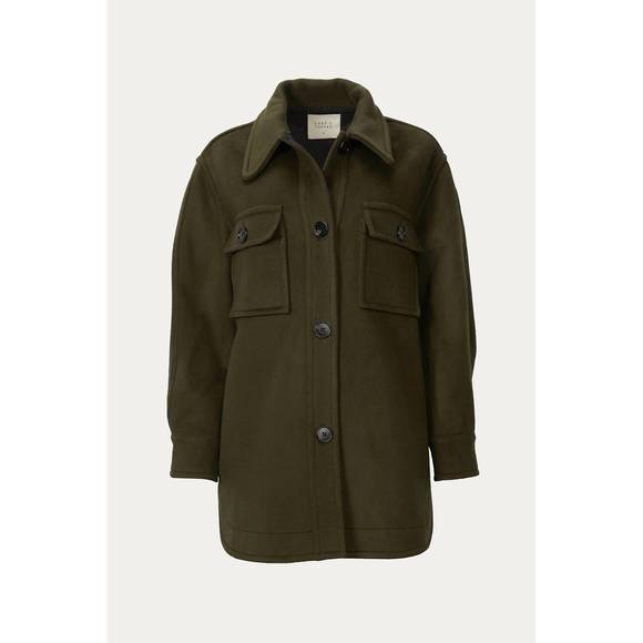 NEW HARRIS TAPPER wardell shacket in olive - Picture 1 of 1